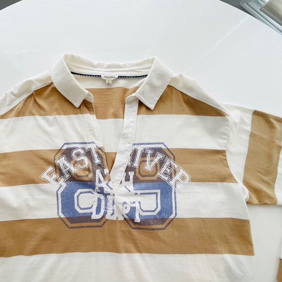 Anthropologie/PILCRO Rugby Oversized Preppy Long Sleeve MEDIUM/NWOT - Picture 9 of 12